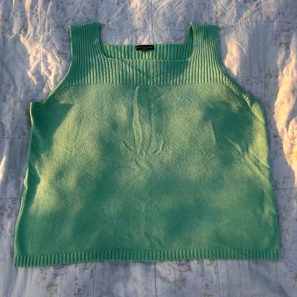 Carolyn Taylor Mint Green Knit Top